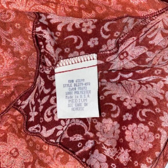 NWT Next Era Off Shoulder Paisley Ruffle Flare Sleeve Boho Top – Size M - Picture 9 of 12